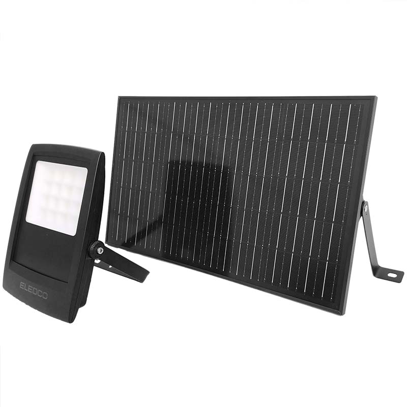 Foco Proyector LED Solar ECO Profesional 200W IP66 con Sensor Crepuscular /  Movimiento con Control Remoto • IluminaShop